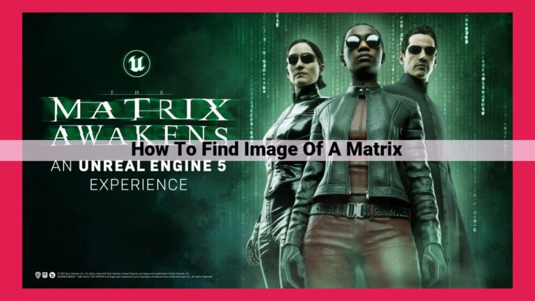 how to find image of a matrix