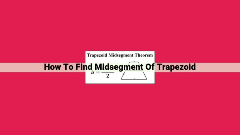 how to find midsegment of trapezoid