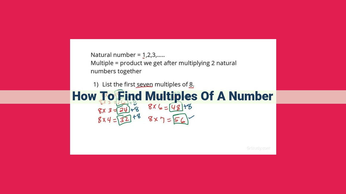 how to find multiples of a number