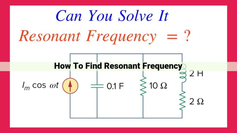 how to find resonant frequency