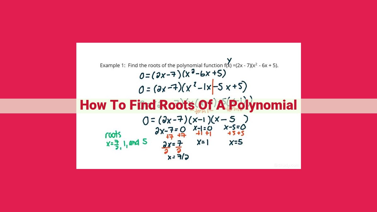 how to find roots of a polynomial