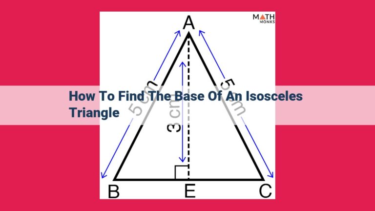 how to find the base of an isosceles triangle