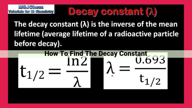 how to find the decay constant