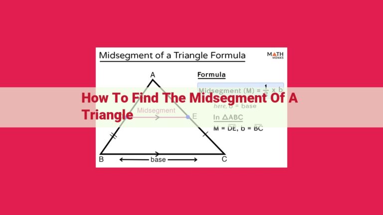 how to find the midsegment of a triangle