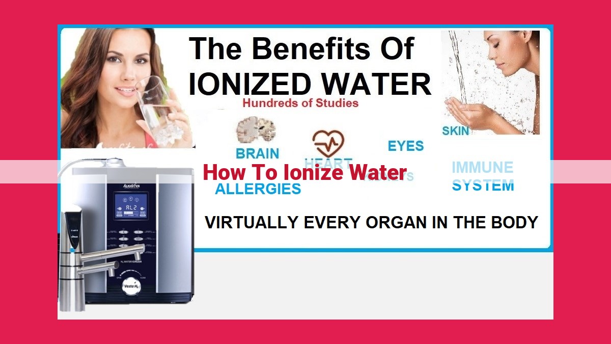 how to ionize water