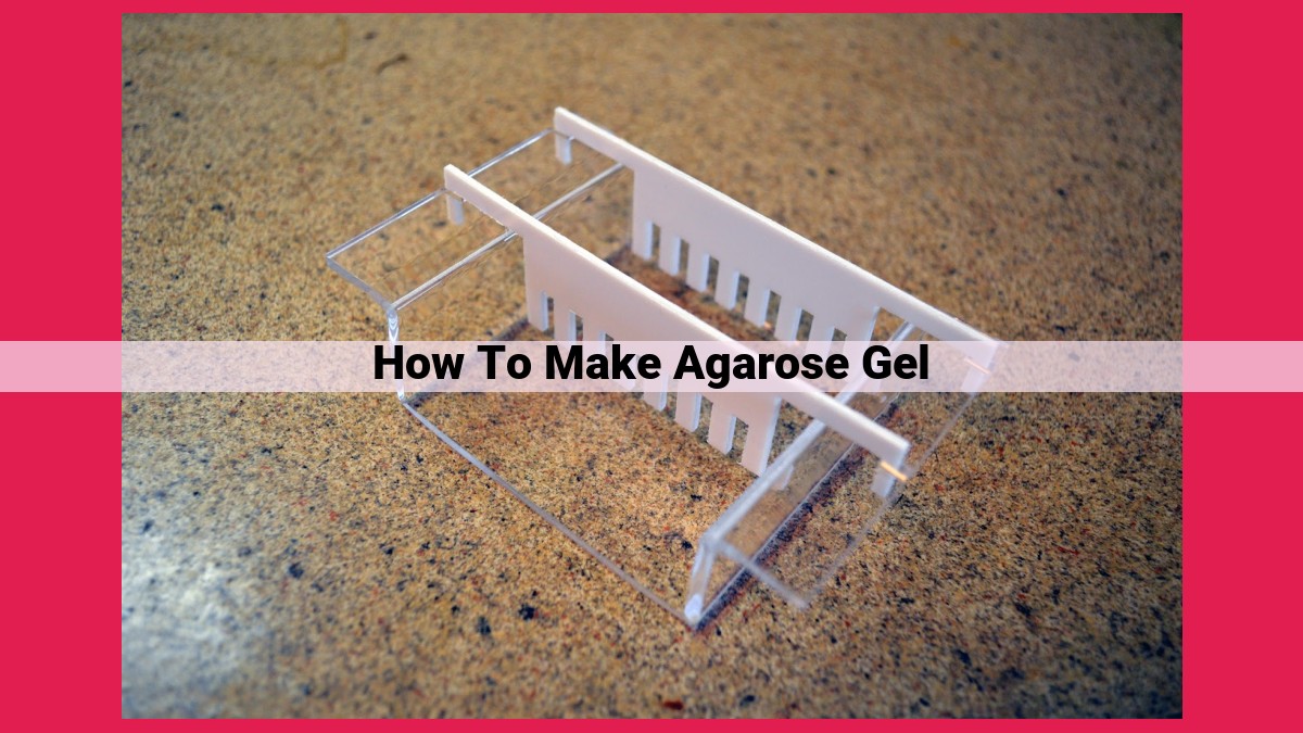 how to make agarose gel