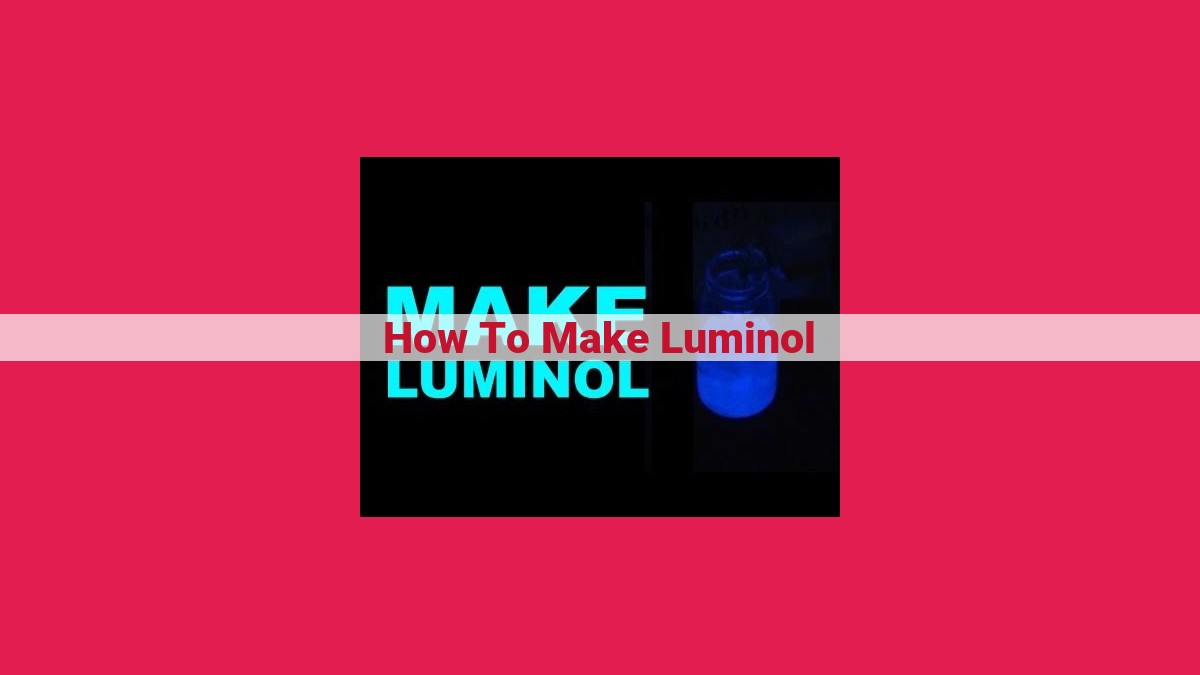 how to make luminol