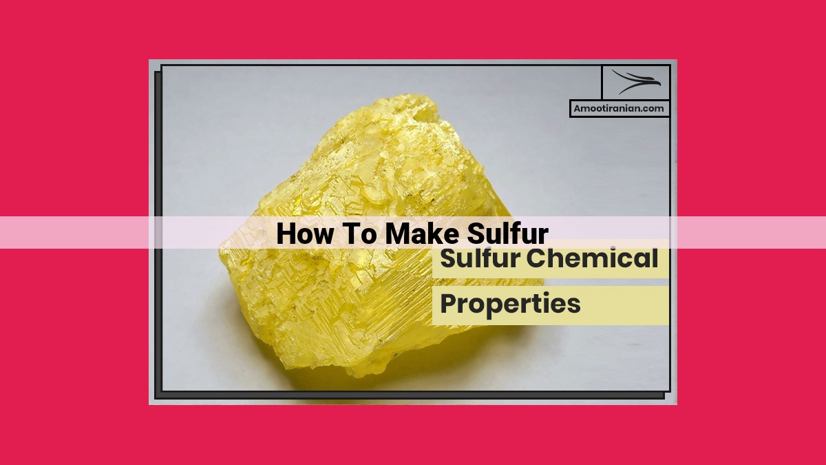 how to make sulfur