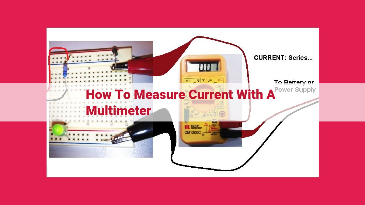 how to measure current with a multimeter