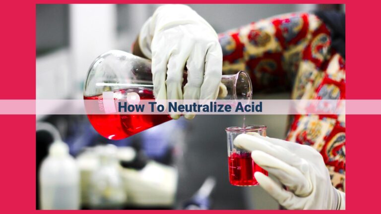 how to neutralize acid