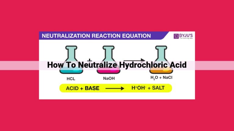 how to neutralize hydrochloric acid