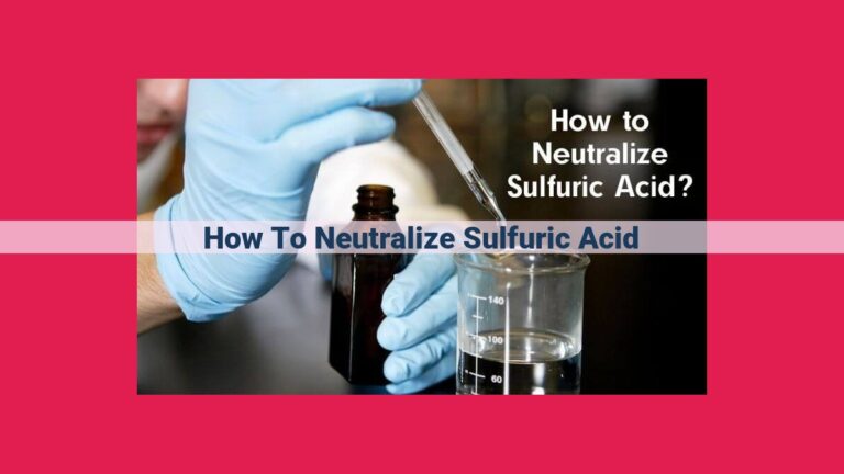 how to neutralize sulfuric acid