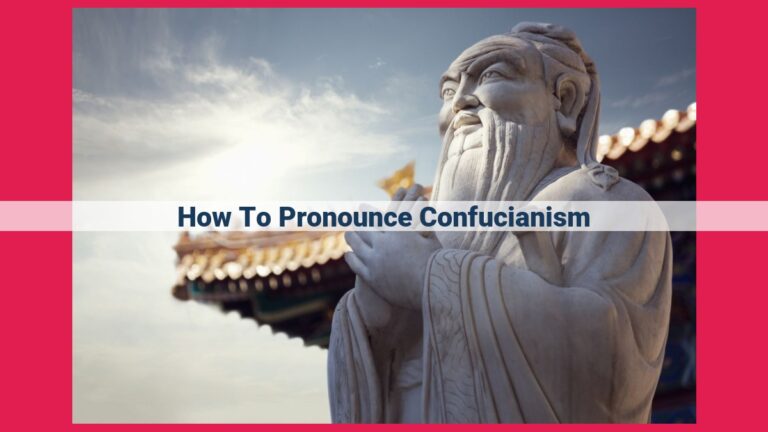 how to pronounce confucianism