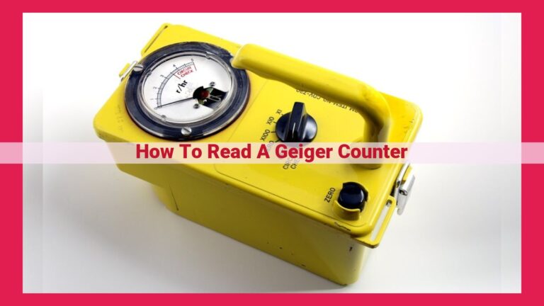 how to read a geiger counter