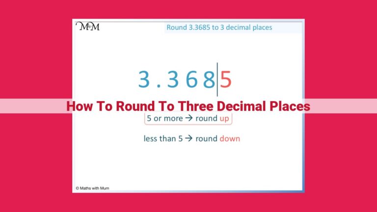 how to round to three decimal places