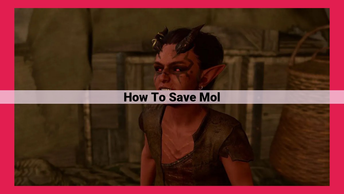 how to save mol