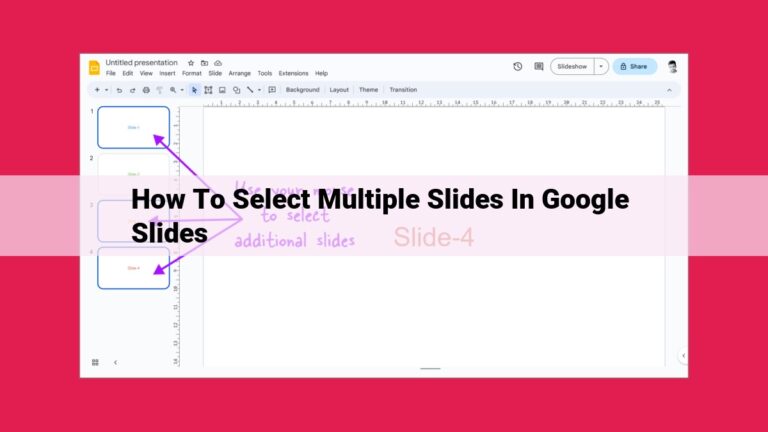 how to select multiple slides in google slides