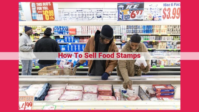 how to sell food stamps