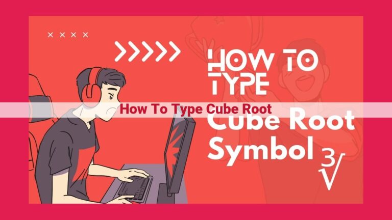 how to type cube root