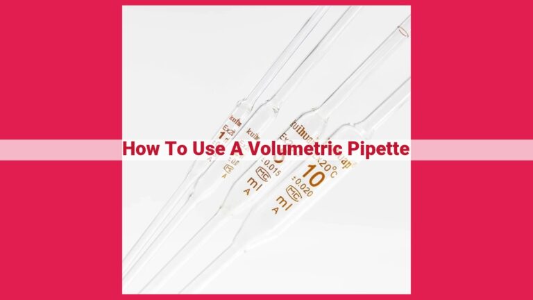 how to use a volumetric pipette