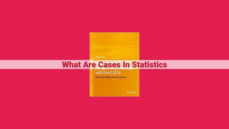 what are cases in statistics