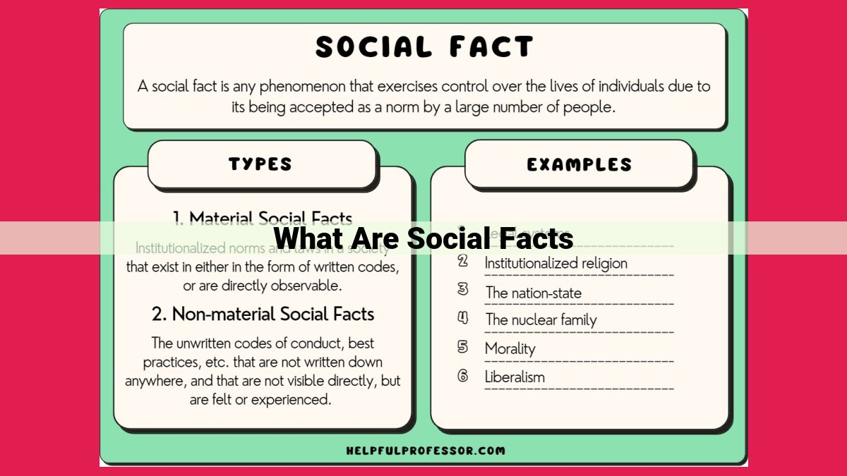 what are social facts