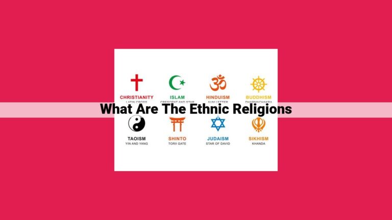 what are the ethnic religions