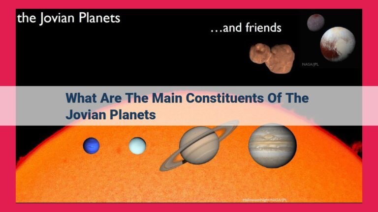 what are the main constituents of the jovian planets