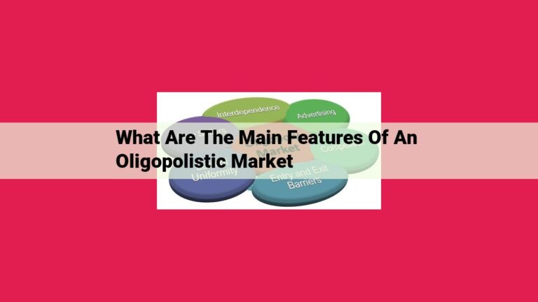 what are the main features of an oligopolistic market