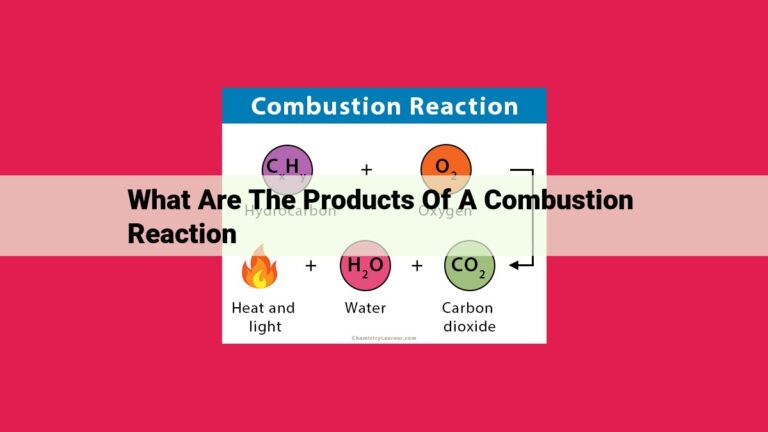 what are the products of a combustion reaction