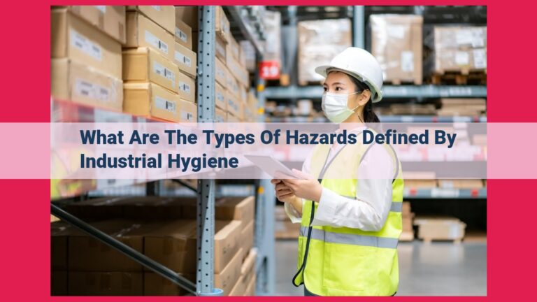 what are the types of hazards defined by industrial hygiene