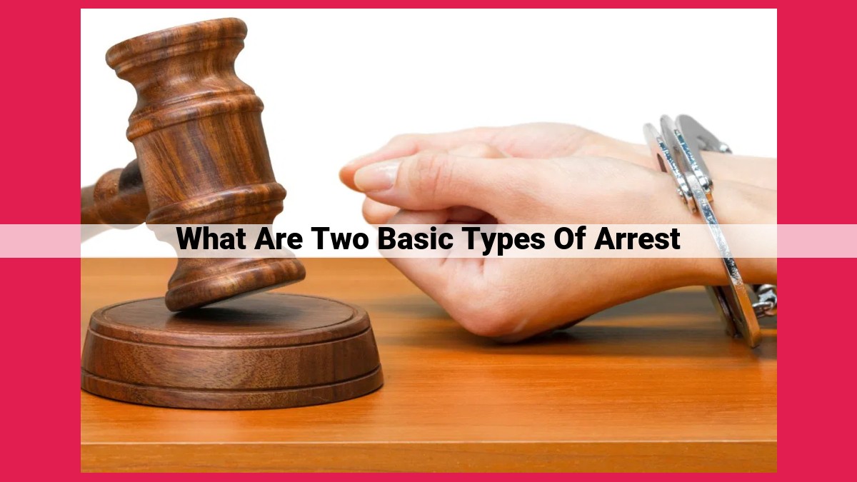 what are two basic types of arrest