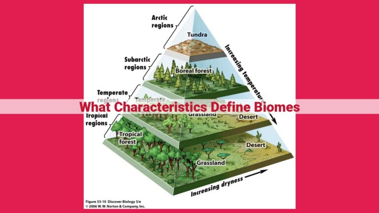 what characteristics define biomes