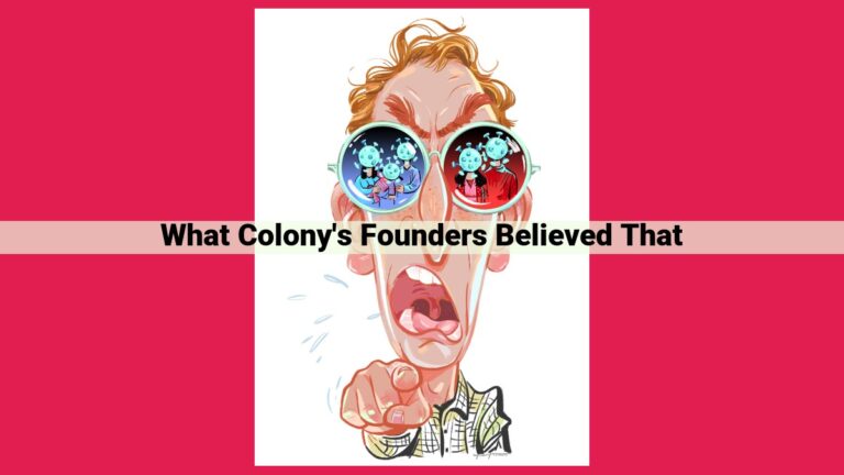 what colony's founders believed that