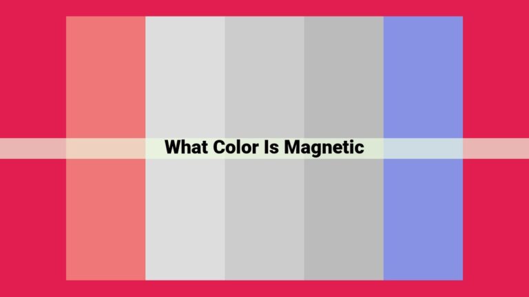 what color is magnetic