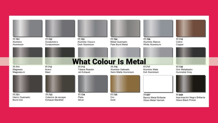 what colour is metal