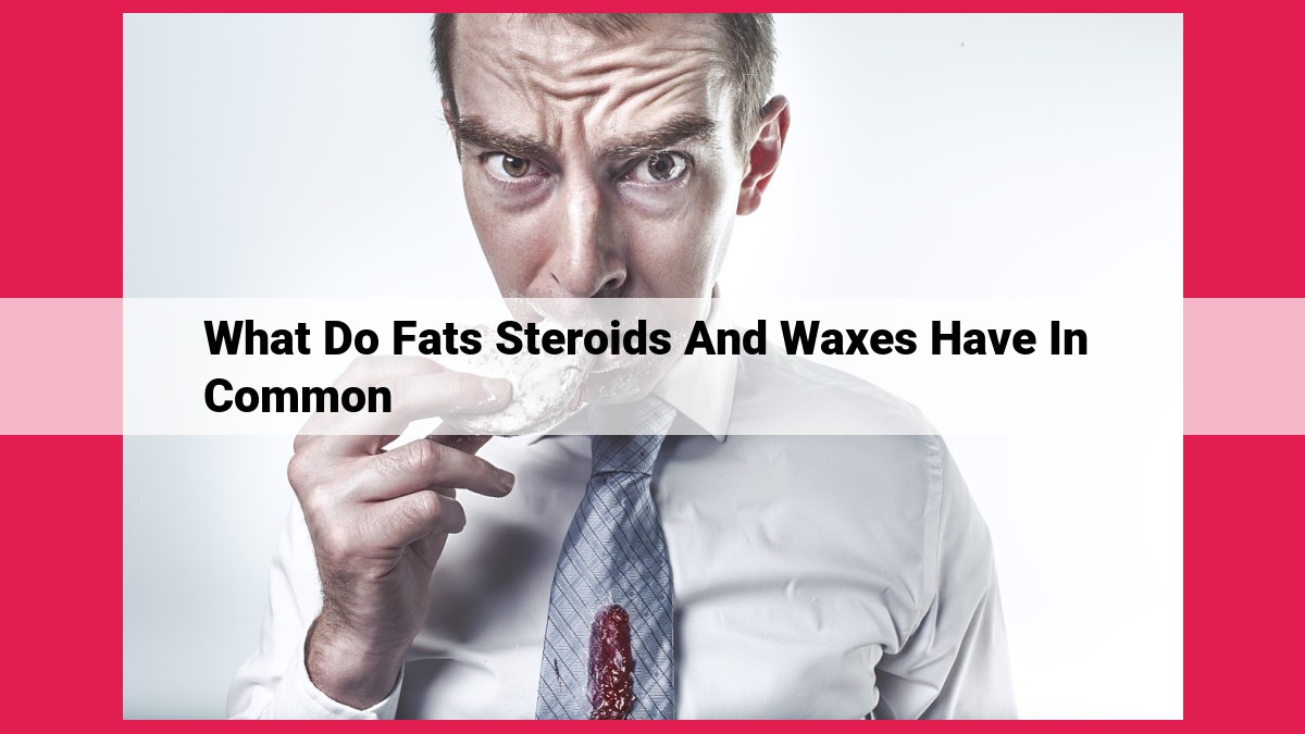 what do fats steroids and waxes have in common