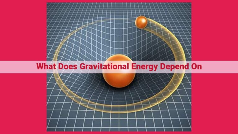 what does gravitational energy depend on