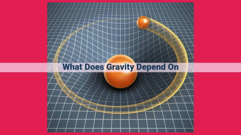 what does gravity depend on