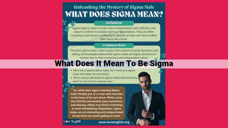 what does it mean to be sigma