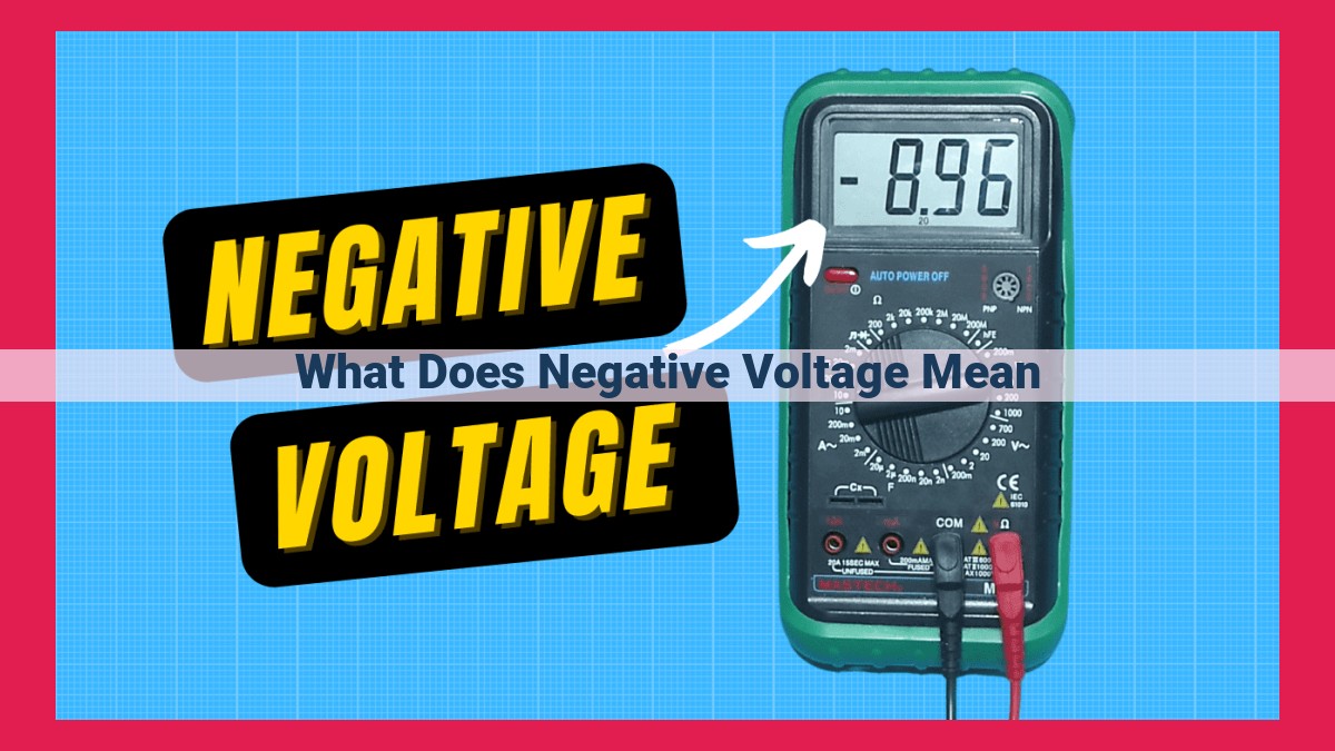 what does negative voltage mean