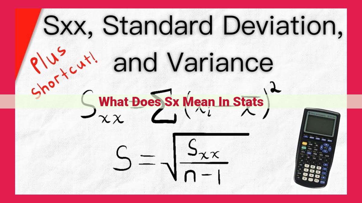 what does sx mean in stats