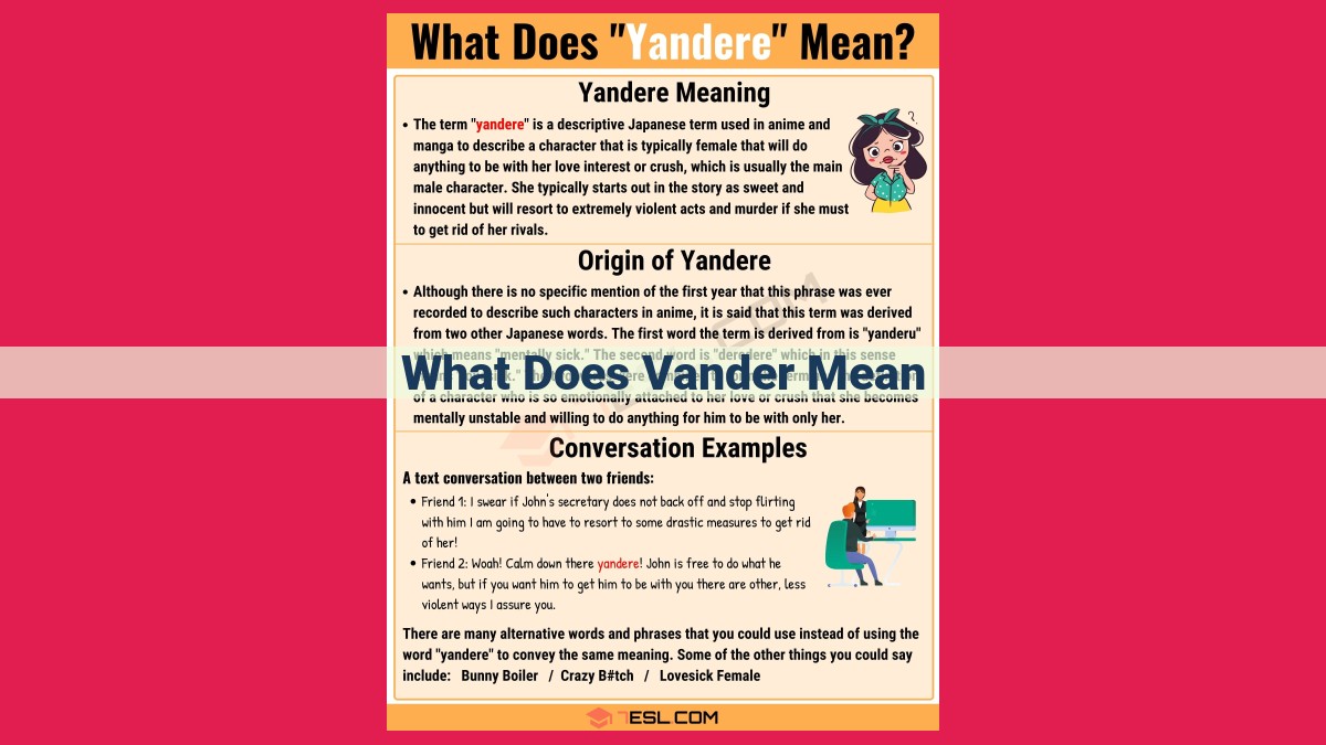 what does vander mean