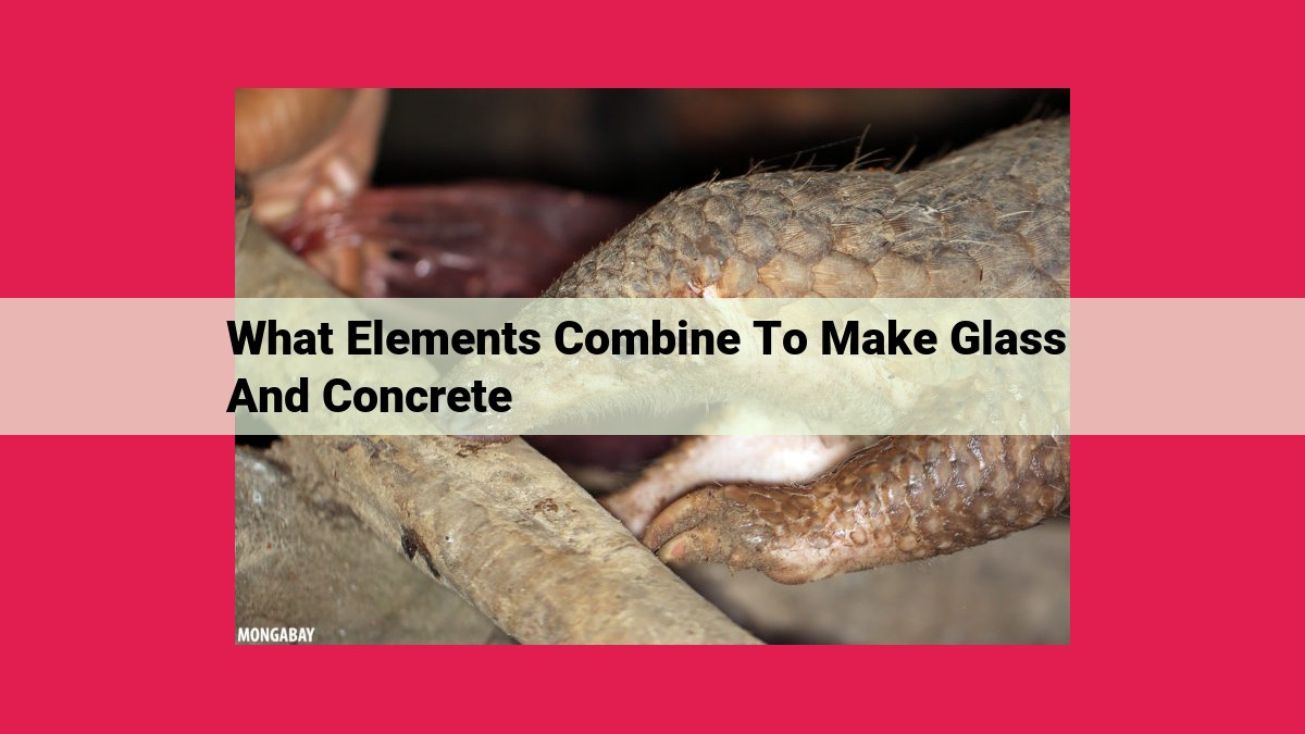 what elements combine to make glass and concrete