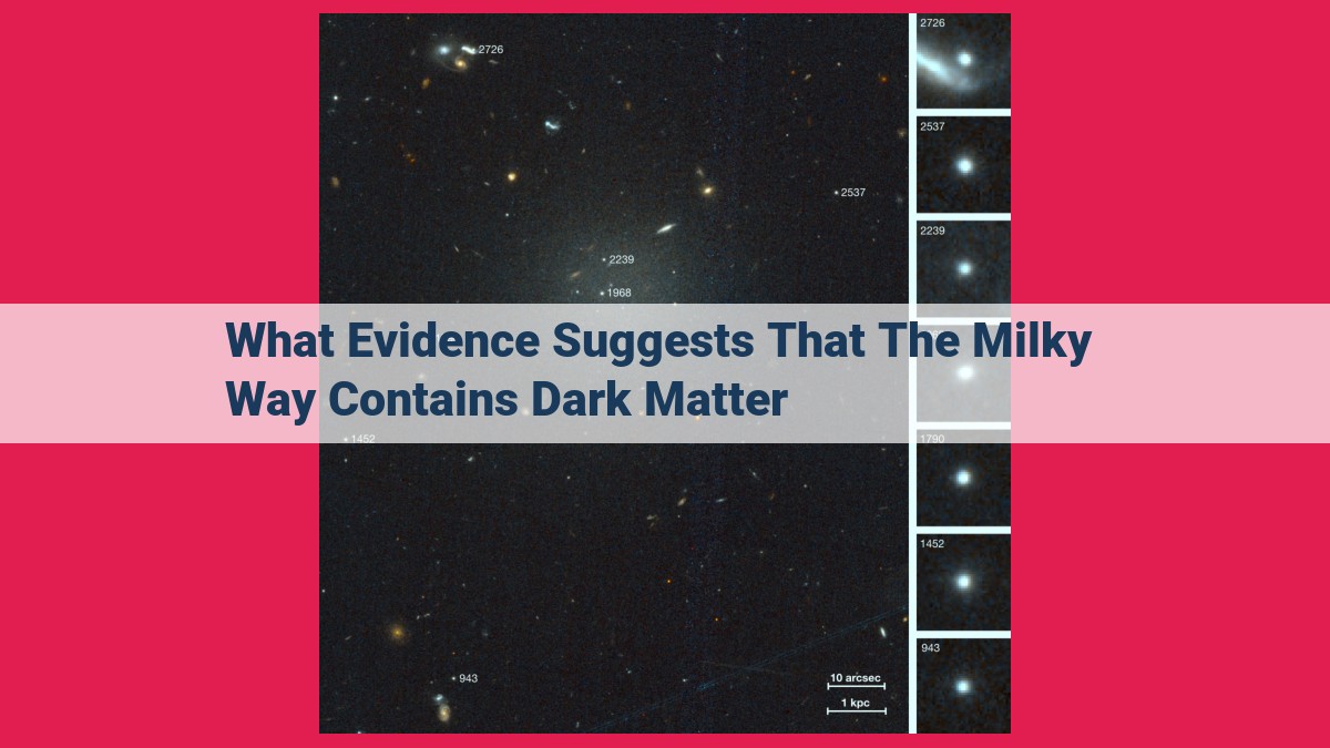 what evidence suggests that the milky way contains dark matter