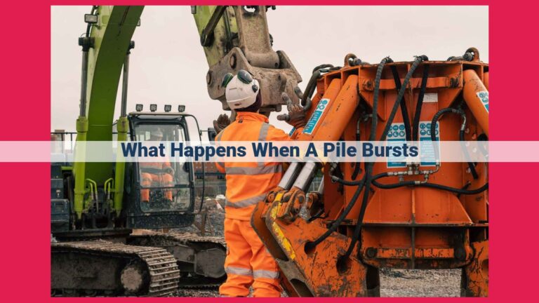 what happens when a pile bursts