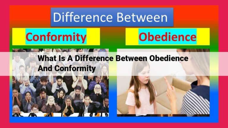 what is a difference between obedience and conformity