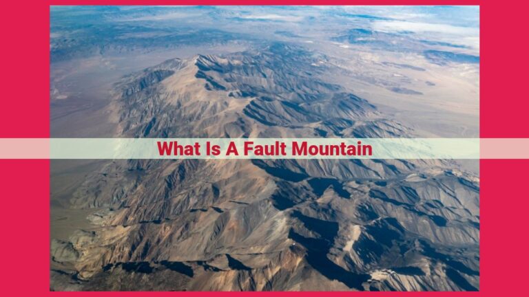 what is a fault mountain