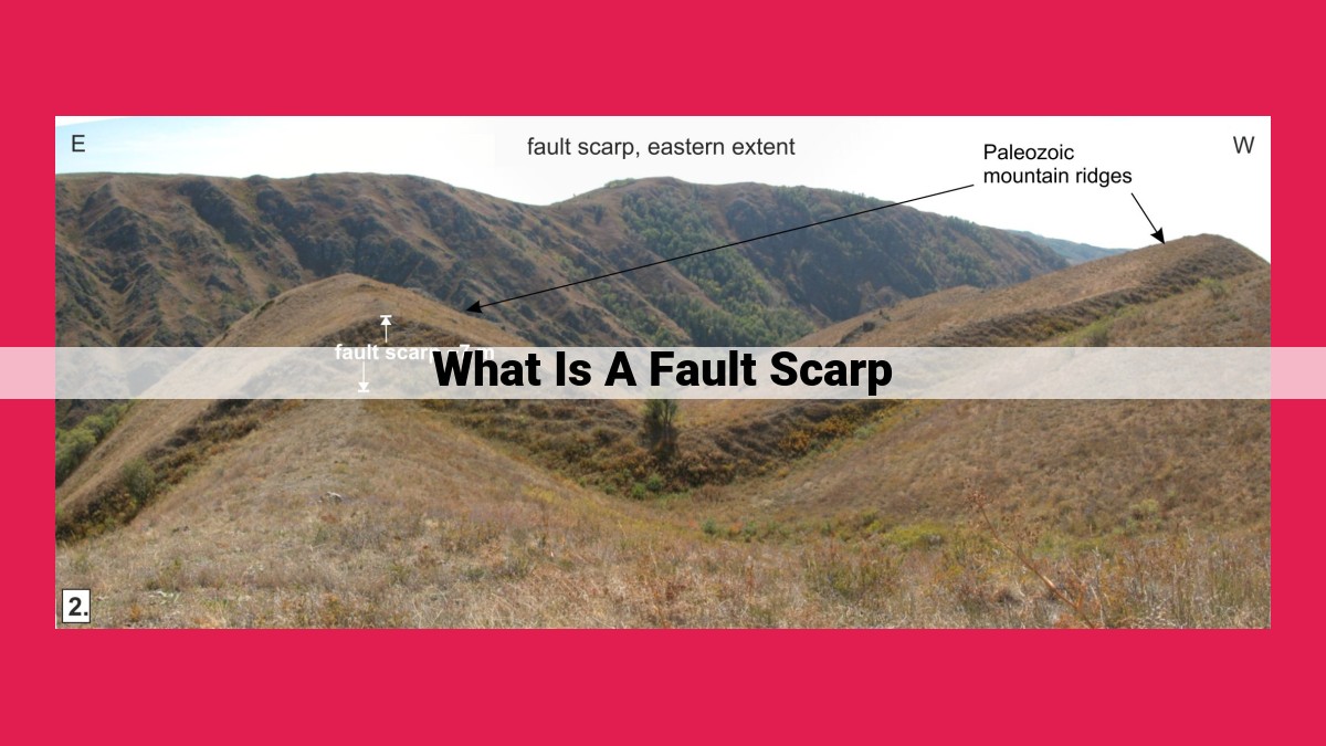 what is a fault scarp