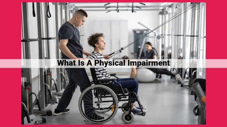 what is a physical impairment